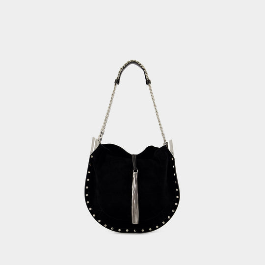 Sac Porté Épaule Oskan Tassel Ga - Isabel Marant - Cuir - Noir
