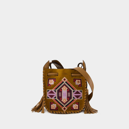 Sac À Bandoulière Mini Silao - Isabel Marant - Cuir - Rouge