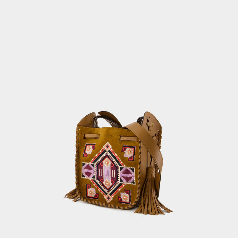 Sac À Bandoulière Mini Silao - Isabel Marant - Cuir - Rouge