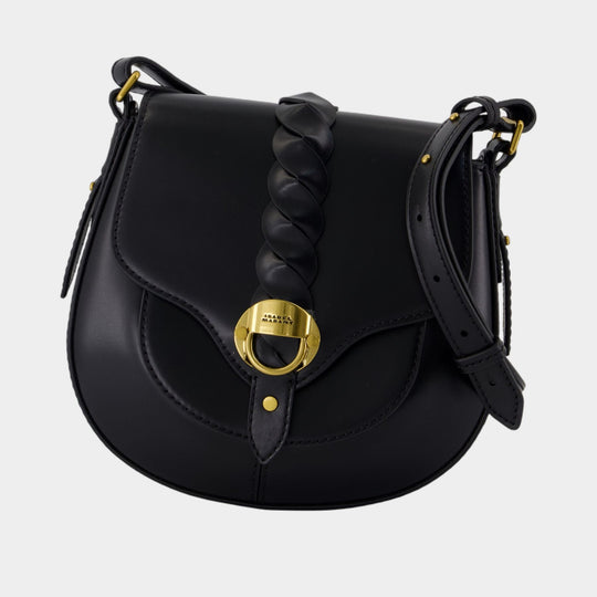 Sac À Bandoulière Altay Small - Isabel Marant - Cuir - Noir