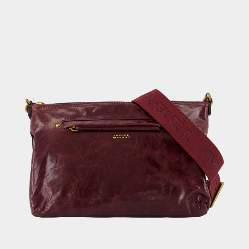 Sac À Bandoulière Nessah Gz - Isabel Marant - Cuir - Bordeaux
