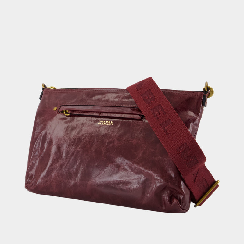 Sac À Bandoulière Nessah Gz - Isabel Marant - Cuir - Bordeaux