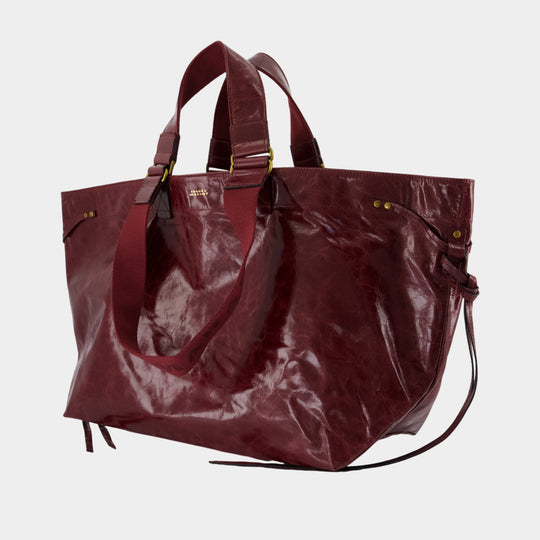 Cabas Wardy - Isabel Marant - Cuir - Bordeaux