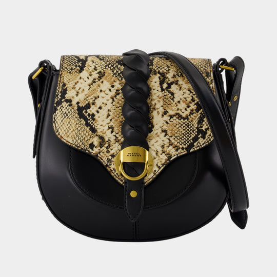 Sac À Bandoulière Altay Small Gb - Isabel Marant - Cuir - Noir