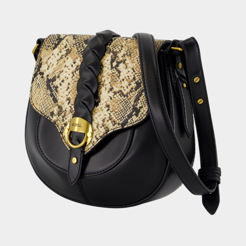 Sac À Bandoulière Altay Small Gb - Isabel Marant - Cuir - Noir
