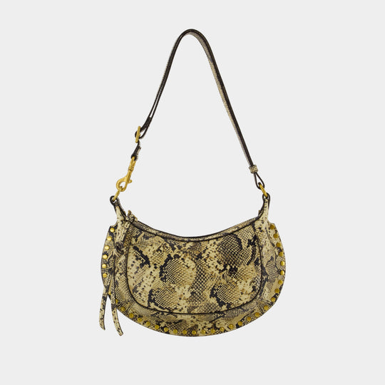 Sac Porté Épaule Oskan Moon Gb - Isabel Marant - Cuir - Beige