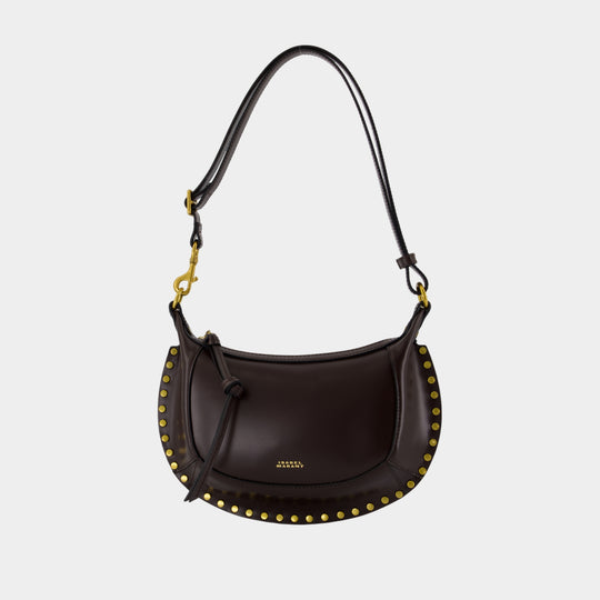Sac Porté Épaule Oskan Moon Gb - Isabel Marant - Cuir - Marron