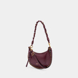 Sac À Bandoulière Oskan Moon Gd - Isabel Marant - Cuir - Bordeaux