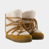 Bottines Nowles Gf - Isabel Marant - Fourrure - Blanc