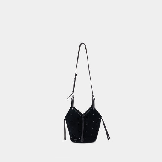 Sac Porté Épaule Tampa Mini Gd - Isabel Marant - Cuir - Noir