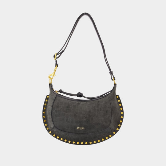 Sac Porté Épaule Oskan Moon - Isabel Marant - Cuir - Noir