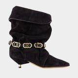 Bottines Edrik Rings - Isabel Marant - Cuir - Noir