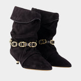 Bottines Edrik Rings - Isabel Marant - Cuir - Noir