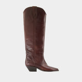Bottines Denvee - Isabel Marant - Cuir - Bordeaux