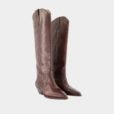 Bottines Denvee - Isabel Marant - Cuir - Bordeaux