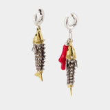 Boucles D'oreilles Asymmetric - Isabel Marant - Métal - Doré