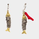 Boucles D'oreilles Asymmetric - Isabel Marant - Métal - Doré