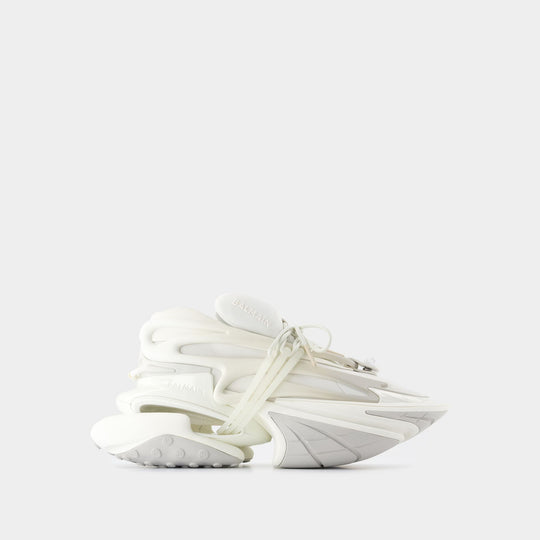 Sneakers Unicorn Low - Balmain - Cuir - Blanc