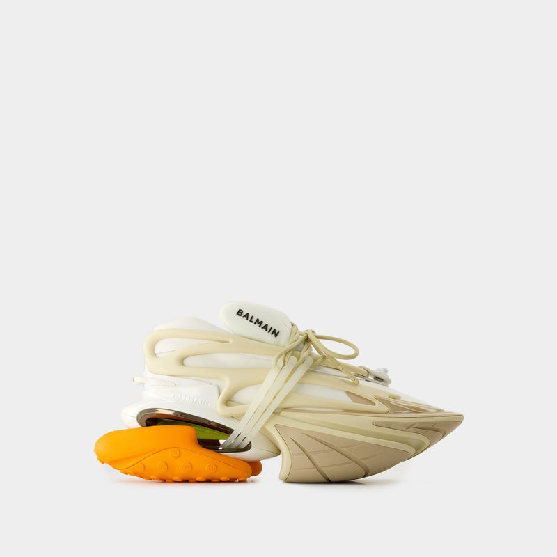 Sneakers Unicorn - Balmain - Cuir - Blanc