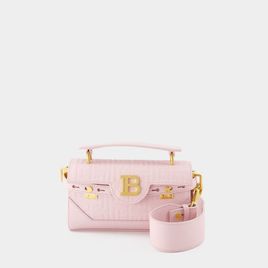 Sac À Bandoulière B-Buzz 19 - Balmain - Cuir - Rose Clair