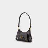 Sac Porté Épaule B-Buzz - Balmain - Cuir - Noir