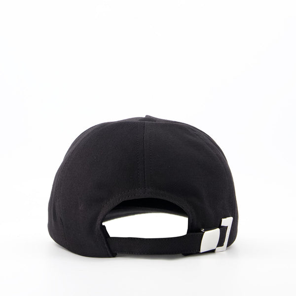 Casquette Brodée - Balmain - Coton - Noir/Blanc