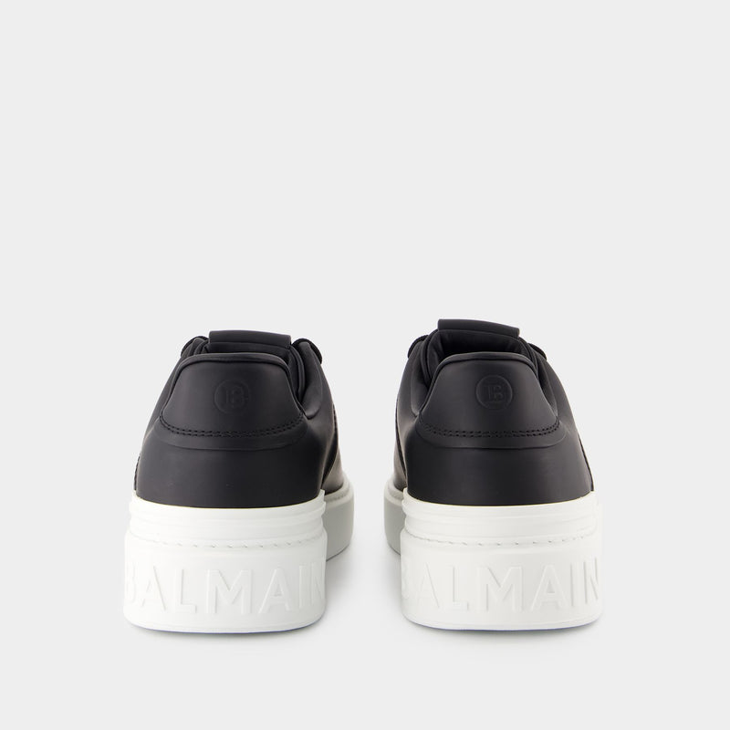 Sneakers B-Court - Balmain - Cuir - Noir/Blanc