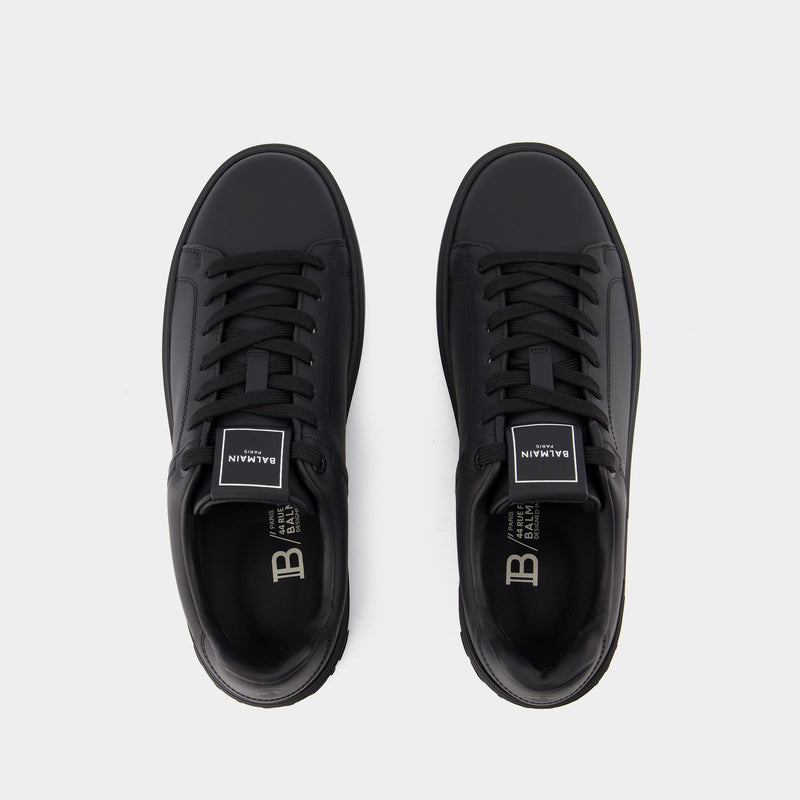 Sneakers B-Court - Balmain - Cuir - Noir