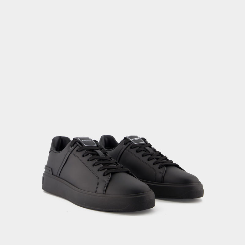 Sneakers B-Court - Balmain - Cuir - Noir