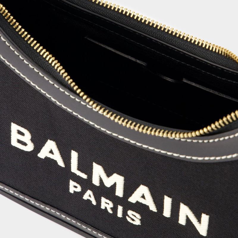 Sac Porté Épaule B-Army - Balmain - Toile - Ivoire/Noir