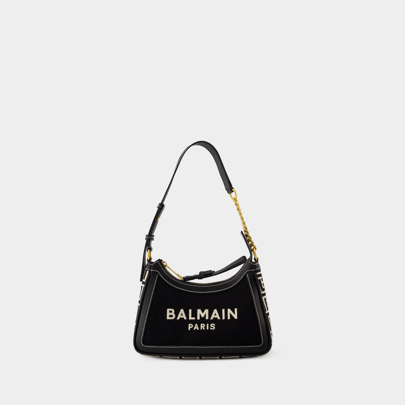 Sac Porté Épaule B-Army - Balmain - Toile - Ivoire/Noir