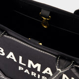 Cabas B-Army Small - Balmain - Toile - Ivoire/Noir