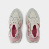 Sneakers Unicorn Wave - Balmain - Cuir - Blanc/Rose