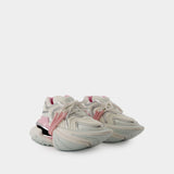 Sneakers Unicorn Wave - Balmain - Cuir - Blanc/Rose