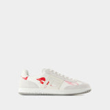 Sneakers Balmain Swan - Balmain - Cuir - Blanc/Rouge