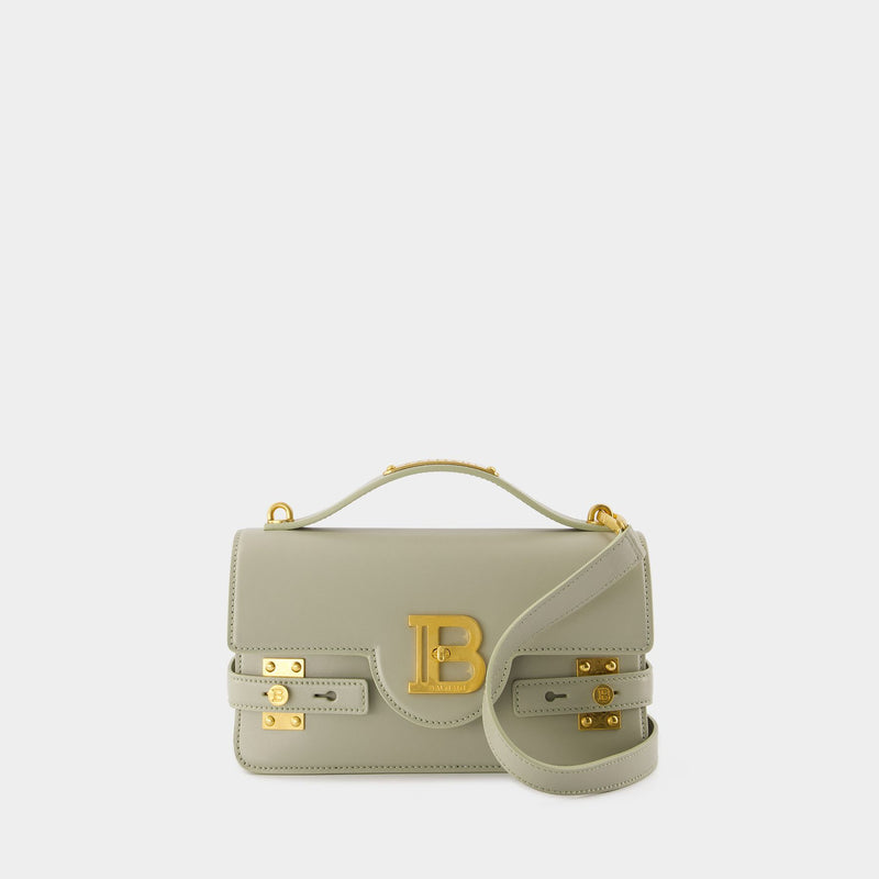 Sac Porté Épaule B-Buzz 24 - Balmain - Cuir - Vert Olive