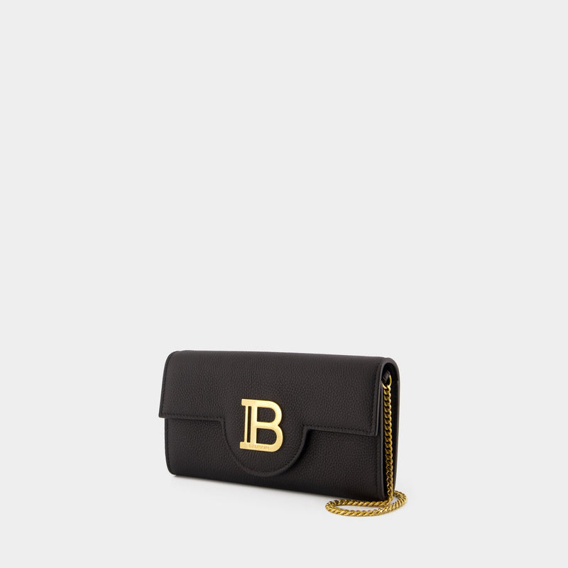 Wallet On Chain B-Buzz - Balmain - Cuir - Noir