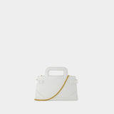 Sac À Main B-Buzz Small Top Handle - Balmain - Cuir - Blanc