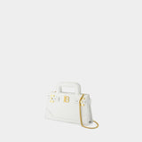 Sac À Main B-Buzz Small Top Handle - Balmain - Cuir - Blanc