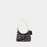 Sac Porté Épaule B-Army - Balmain - Coton - Ivoire/Noir