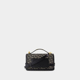 Sac À Main B-Buzz Shoulder 24 - Balmain - Coton - Ivoire/Noir