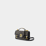 Sac À Main B-Buzz Shoulder 24 - Balmain - Coton - Ivoire/Noir