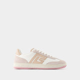 Sneakers Swan - Balmain - Cuir - Beige