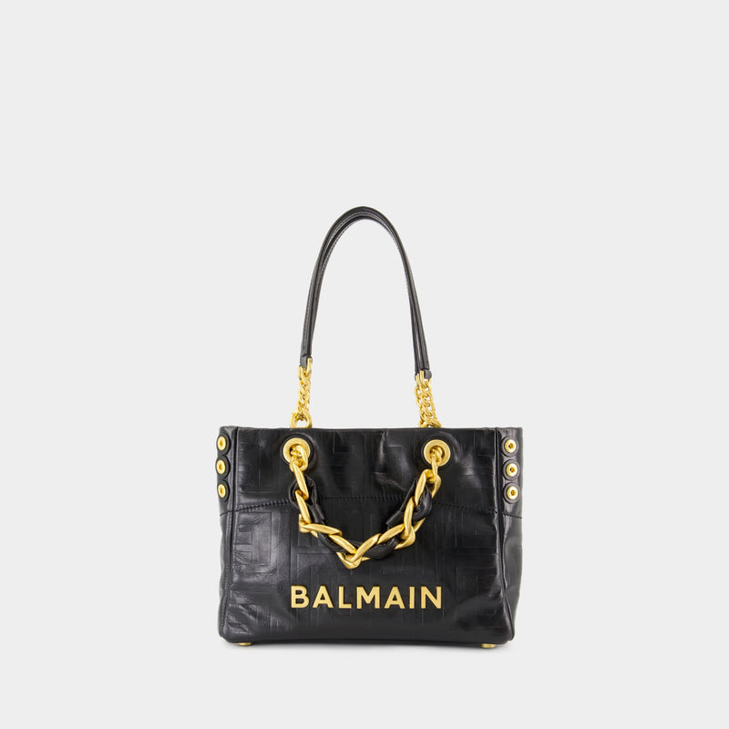 Sac Porté Épaule 1945 Soft Small - Balmain - Cuir - Noir