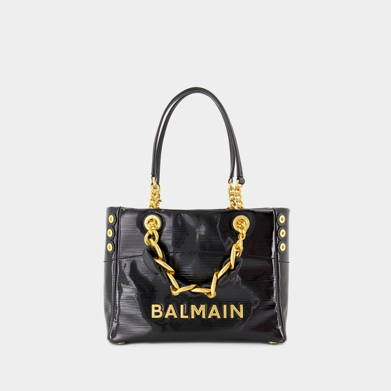 Cabas 1945 Soft Small - Balmain - Cuir - Noir