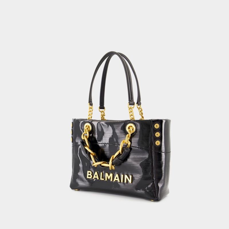 Cabas 1945 Soft Small - Balmain - Cuir - Noir