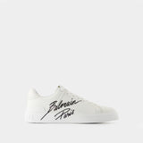 Sneakers B-Court - Balmain - Cuir - Blanc