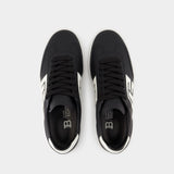 Sneakers Swan - Balmain - Cuir - Noir/Blanc