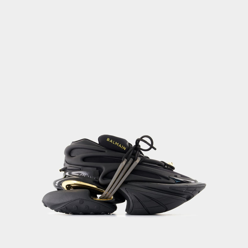 Sneakers Unicorn Low - Balmain - Cuir - Noir