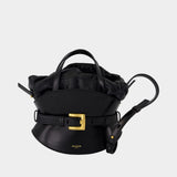 Sac À Main Shuffle Mini - Balmain - Cuir - Noir